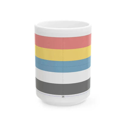 Flag of China 1912-1928 construction sheet (China) White Coffee Mug 15oz - Go Mug Yourself