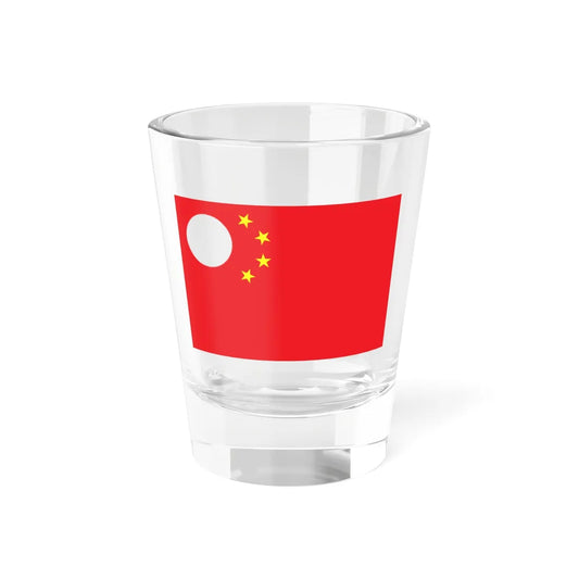 Flag of China as of Romania 1989 version (China) Shot Glass 1.5oz 1.5oz - Go Mug Yourself