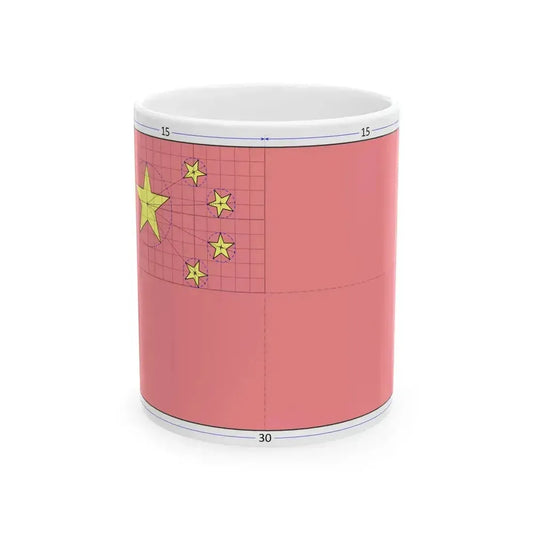 Flag of China construction sheet (China) White Coffee Mug 11oz - Go Mug Yourself