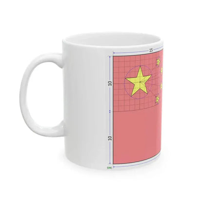 Flag of China construction sheet (China) White Coffee Mug - Go Mug Yourself