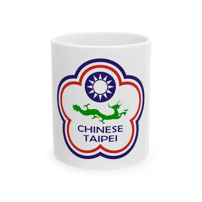 Flag of Chinese Taipei for Deaf 1997-2019 (China) White Coffee Mug 11oz - Go Mug Yourself