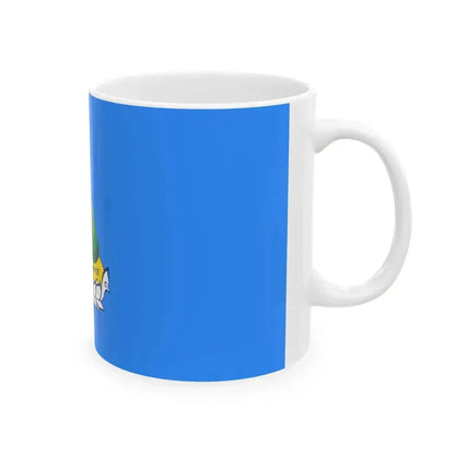 Flag of Chingeltei district Ulaanbaatar (Mongolia) White Coffee Mug - Go Mug Yourself