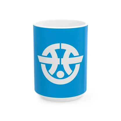 Flag of Chinzei Saga 1956-2005 (Japan) White Coffee Mug 15oz - Go Mug Yourself