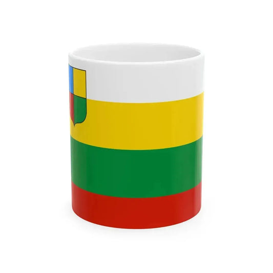 Flag of Chitinsky rayon 2014 (Russia) White Coffee Mug 11oz - Go Mug Yourself