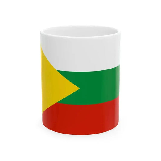 Flag of Chitinsky rayon 2016 (Russia) White Coffee Mug 11oz - Go Mug Yourself