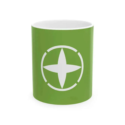 Flag of Chiyoda Gunma (Japan) White Coffee Mug 11oz - Go Mug Yourself