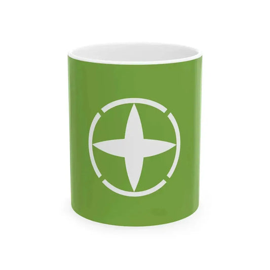 Flag of Chiyoda Gunma (Japan) White Coffee Mug 11oz - Go Mug Yourself