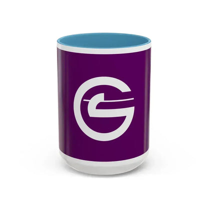 Flag of Chofu Tokyo Japan - Accent Coffee Mug 15oz Light Blue - Go Mug Yourself
