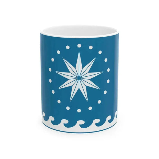 Flag of Cholpon-Ata (Kyrgyzstan) White Coffee Mug 11oz - Go Mug Yourself