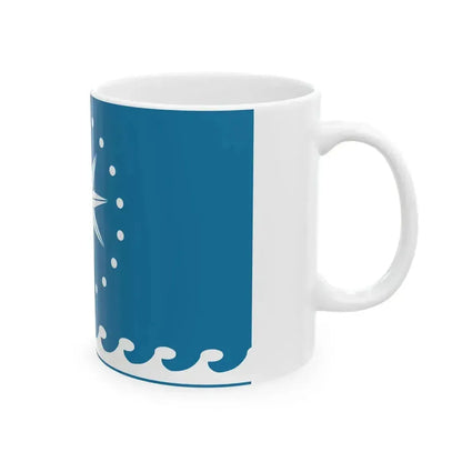 Flag of Cholpon-Ata (Kyrgyzstan) White Coffee Mug - Go Mug Yourself
