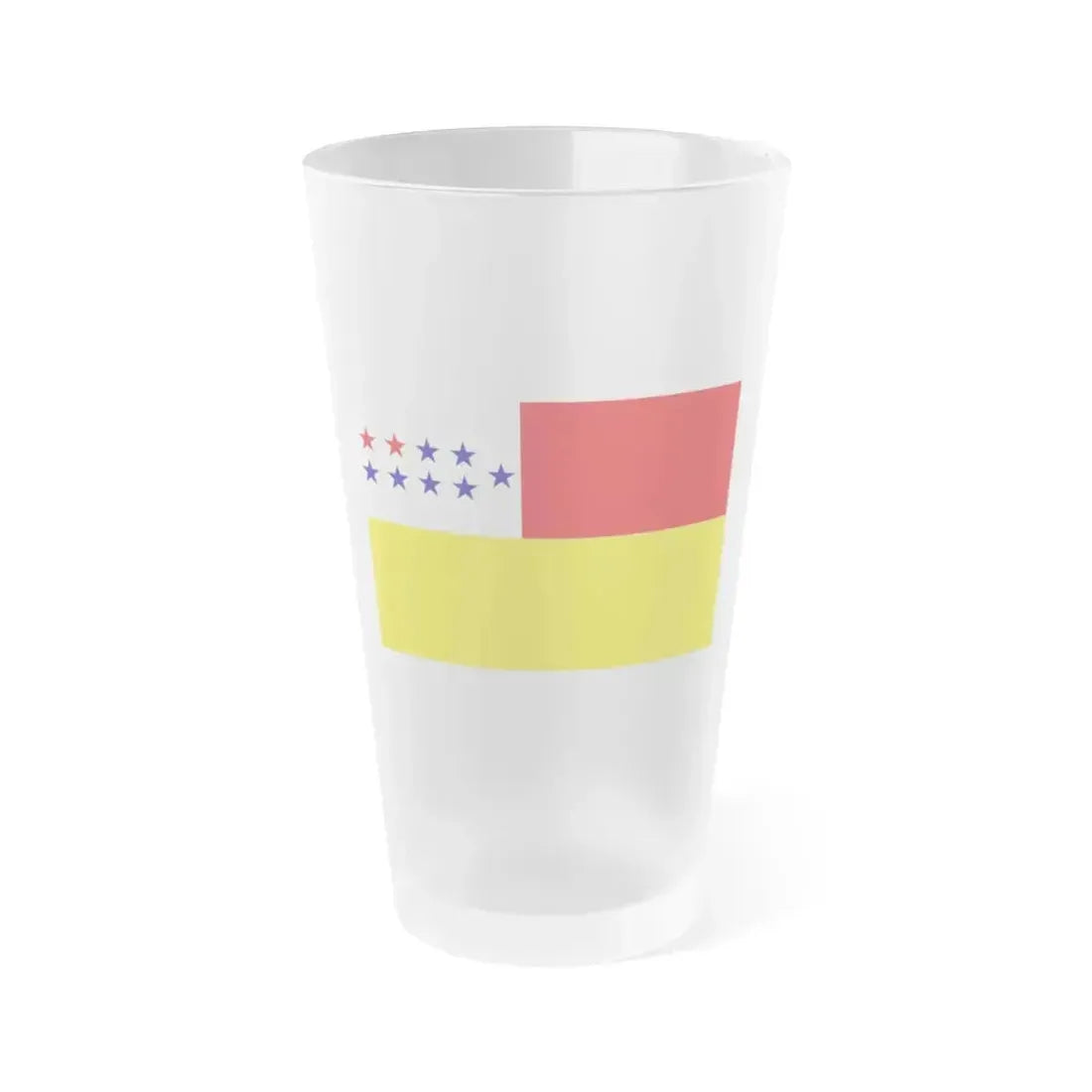 Flag of Chone Ecuador - Frosted Pint Glass 16oz 16oz Frosted - Go Mug Yourself