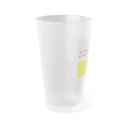 Flag of Chone Ecuador - Frosted Pint Glass 16oz - Go Mug Yourself