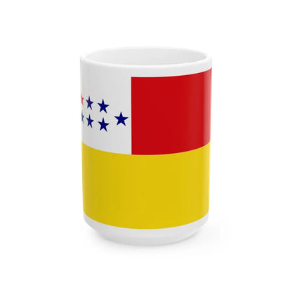 Flag of Chone Ecuador - White Coffee Mug-15oz-Go Mug Yourself