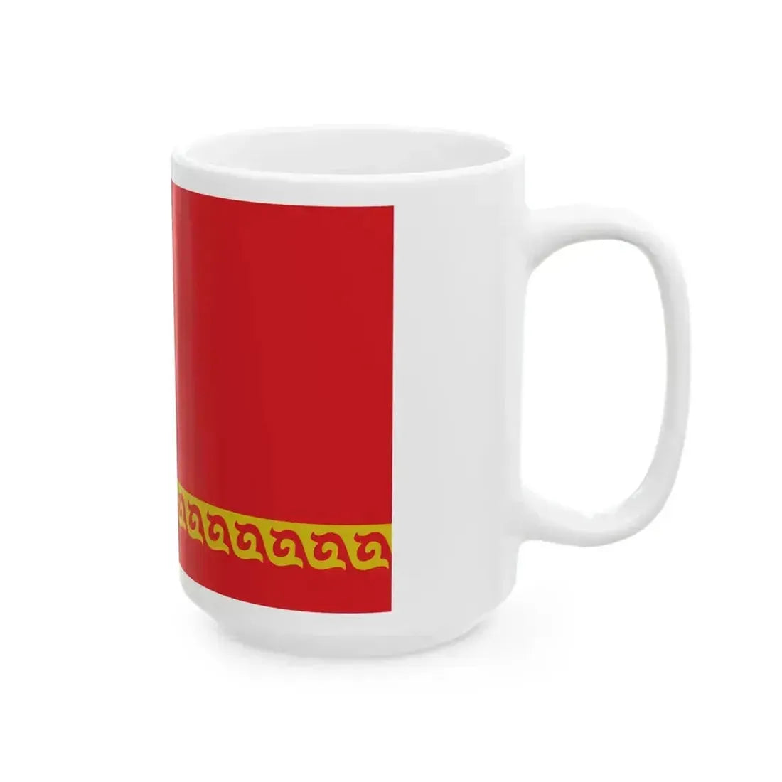 Flag of Chong-Alay District (Kyrgyzstan) White Coffee Mug - Go Mug Yourself