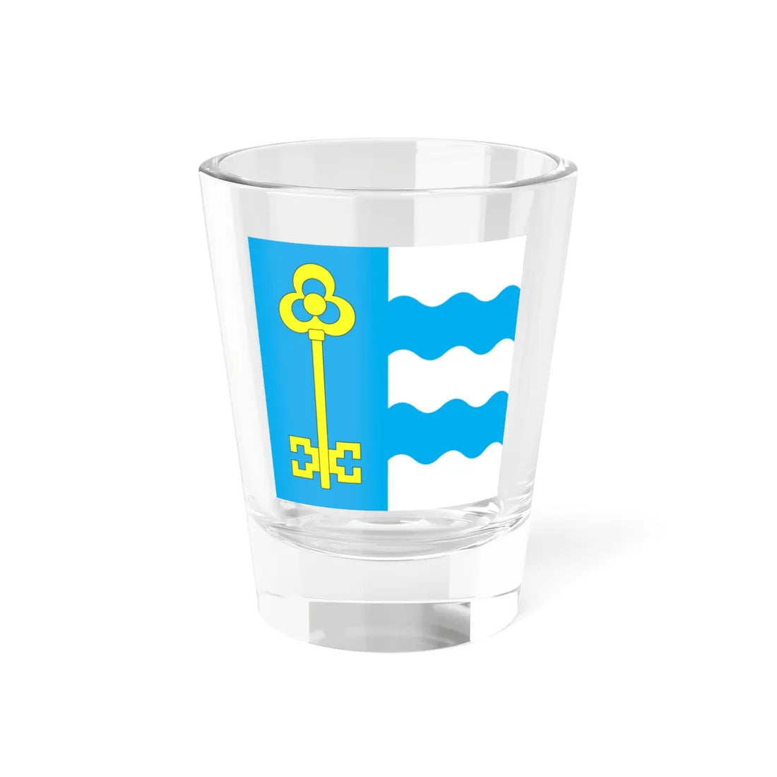 Flag of Chop (Ukraine) Shot Glass 1.5oz 1.5oz - Go Mug Yourself