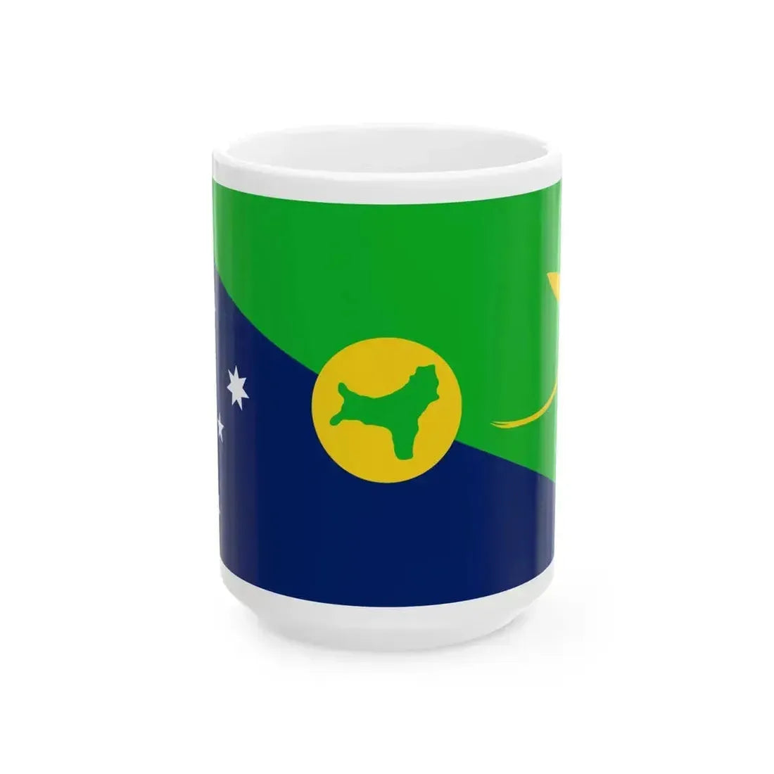 Flag of Christmas Island (Australia) White Coffee Mug 15oz - Go Mug Yourself