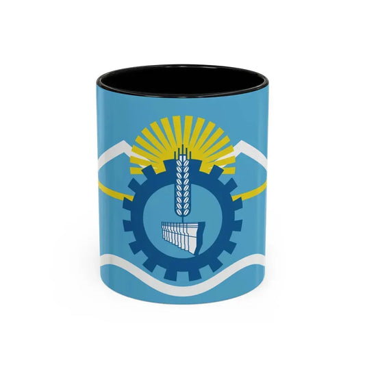 Flag of Chubut Province Argentina - Accent Coffee Mug 11oz Black - Go Mug Yourself