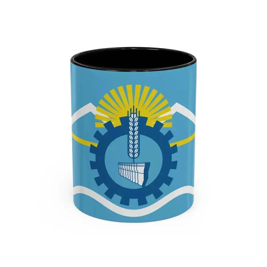 Flag of Chubut Province Argentina - Accent Coffee Mug 11oz Black - Go Mug Yourself