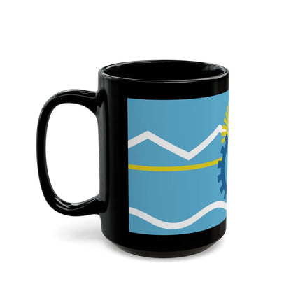 Flag of Chubut Province Argentina - Black Coffee Mug-Go Mug Yourself