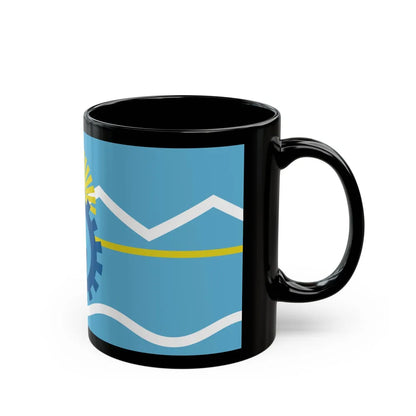 Flag of Chubut Province Argentina - Black Coffee Mug-Go Mug Yourself