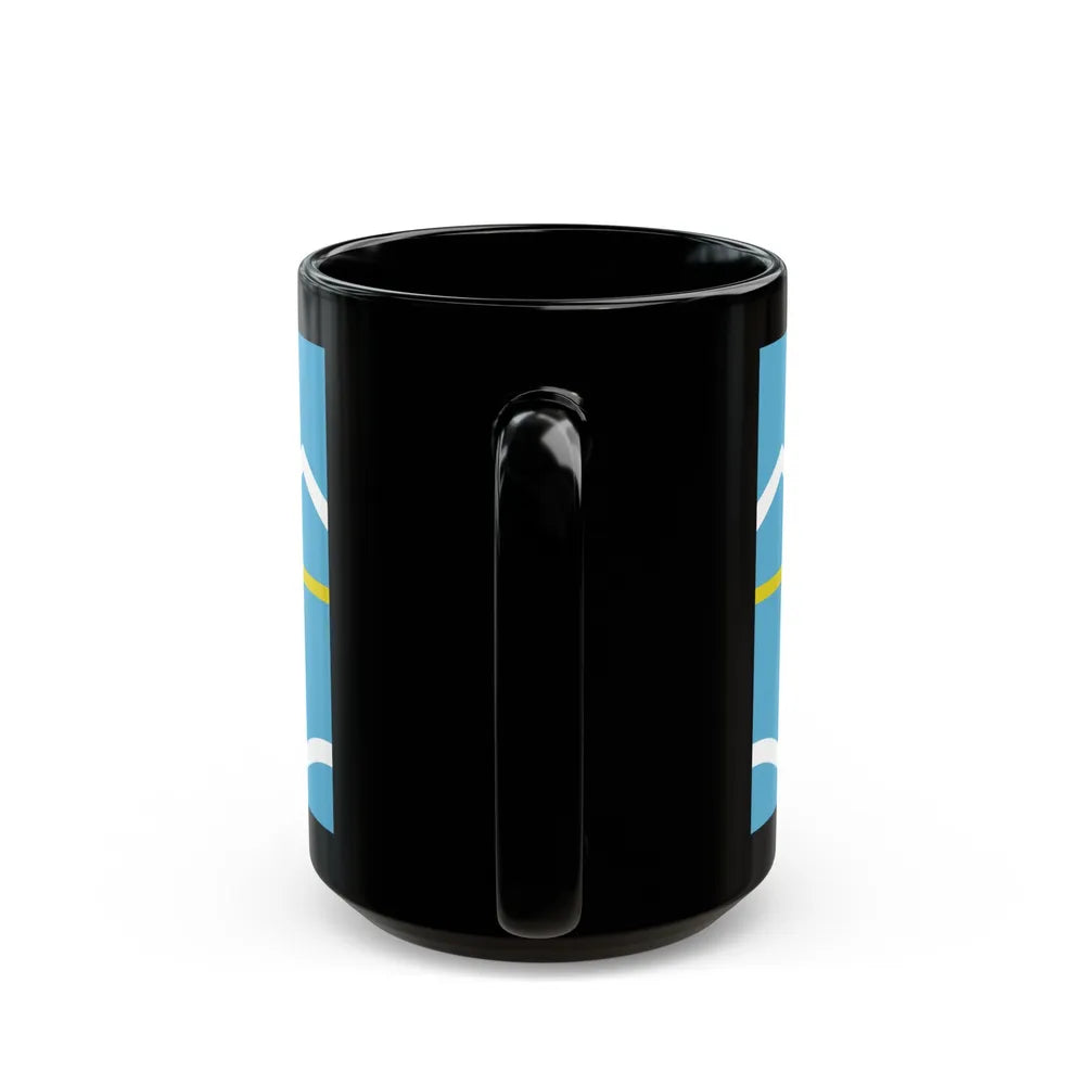 Flag of Chubut Province Argentina - Black Coffee Mug-Go Mug Yourself