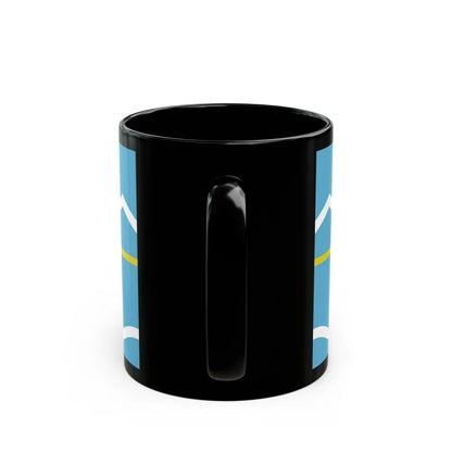 Flag of Chubut Province Argentina - Black Coffee Mug-Go Mug Yourself