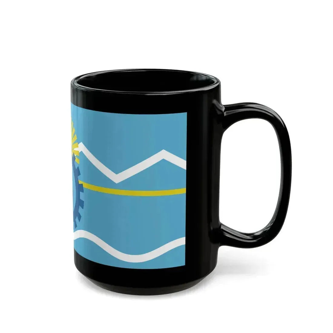 Flag of Chubut Province Argentina - Black Coffee Mug - Go Mug Yourself