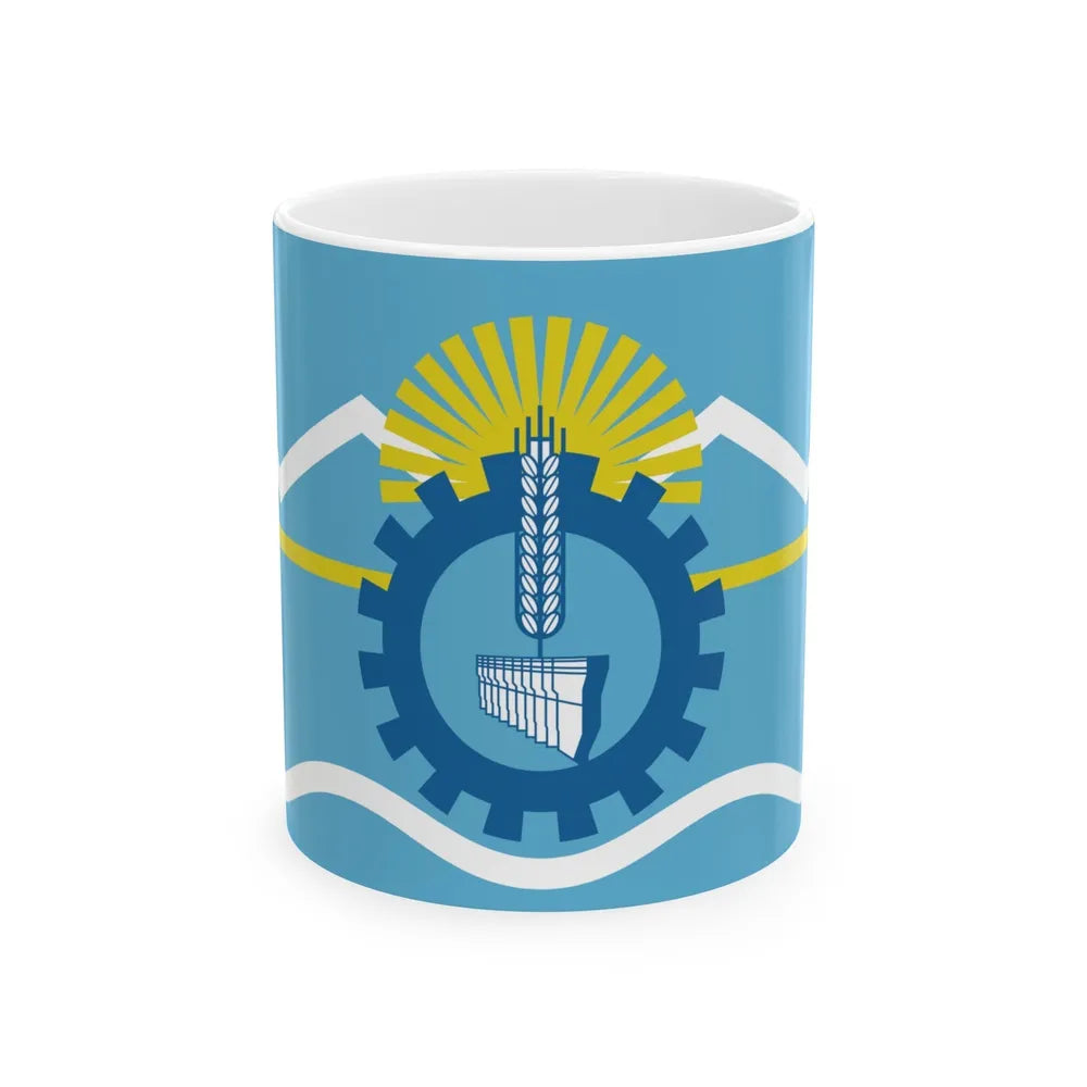 Flag of Chubut Province Argentina - White Coffee Mug-11oz-Go Mug Yourself