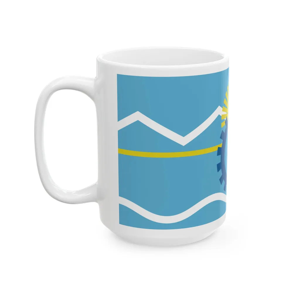 Flag of Chubut Province Argentina - White Coffee Mug-Go Mug Yourself