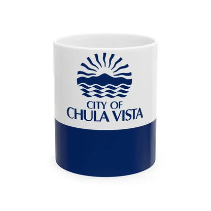 Flag of Chula Vista California (United States) White Coffee Mug 11oz - Go Mug Yourself