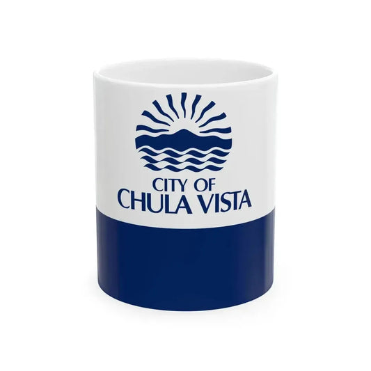 Flag of Chula Vista California (United States) White Coffee Mug 11oz - Go Mug Yourself
