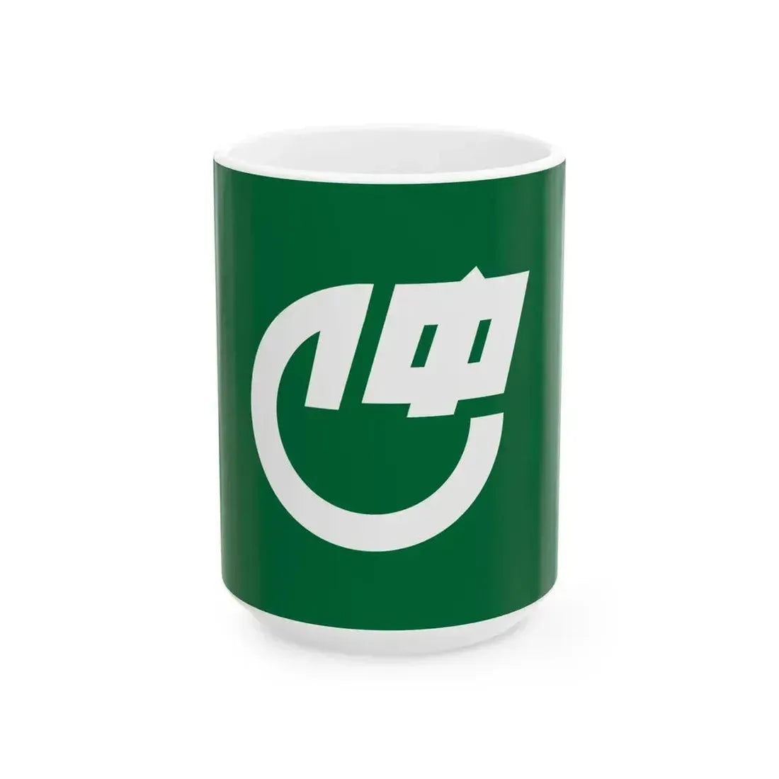 Flag of Chunan Kagawa 1968-2006 (Japan) White Coffee Mug 15oz - Go Mug Yourself