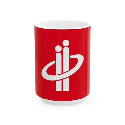 Flag of Chuo Fukuoka (Japan) White Coffee Mug 15oz - Go Mug Yourself