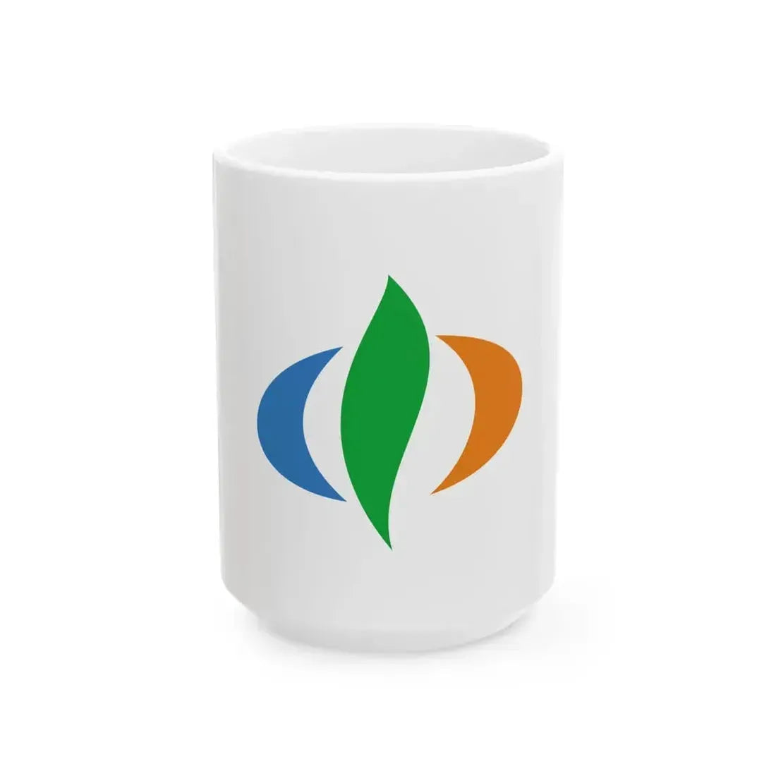 Flag of Chuo Yamanashi (Japan) White Coffee Mug 15oz - Go Mug Yourself