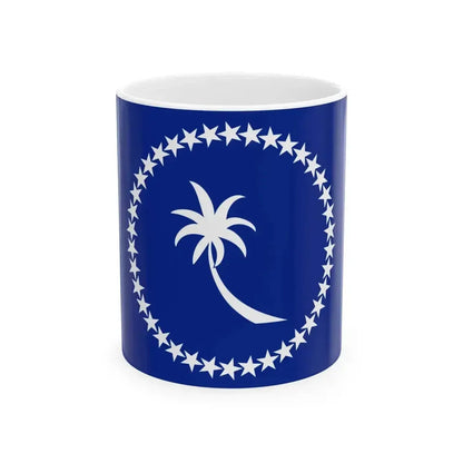 Flag of Chuuk (Micronesia) White Coffee Mug 11oz - Go Mug Yourself