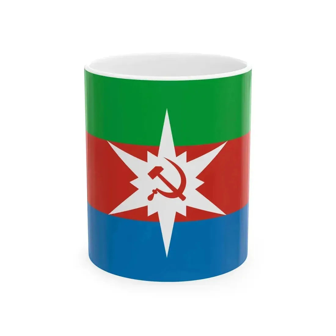 Flag of Chyormoz Perm krai 2003 (Russia) White Coffee Mug 11oz - Go Mug Yourself
