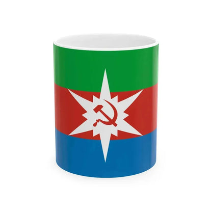 Flag of Chyormoz Perm krai 2003 (Russia) White Coffee Mug 11oz - Go Mug Yourself