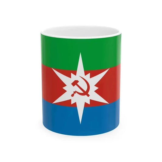 Flag of Chyormoz Perm krai 2003 (Russia) White Coffee Mug 11oz - Go Mug Yourself