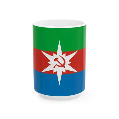 Flag of Chyormoz Perm krai 2003 (Russia) White Coffee Mug 15oz - Go Mug Yourself