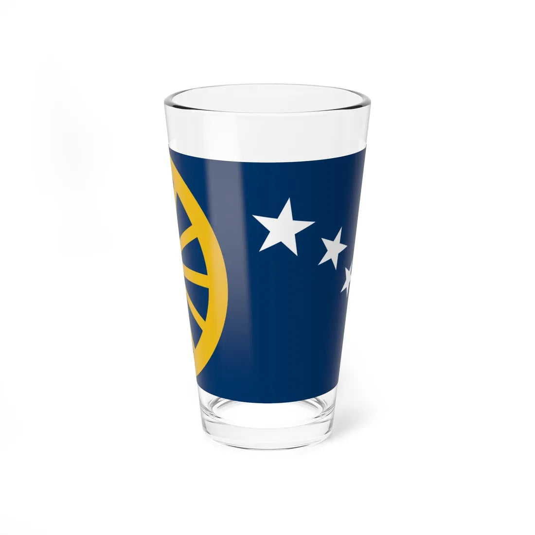 Flag of Cimarron Kansas (United States) Pint Glass 16oz 16oz - Go Mug Yourself