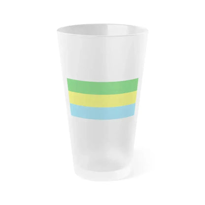 Flag of City of Bandung Indonesia - Frosted Pint Glass 16oz 16oz Frosted - Go Mug Yourself