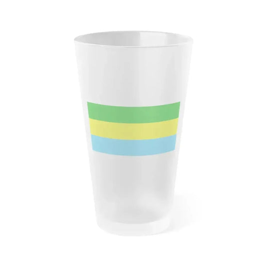 Flag of City of Bandung Indonesia - Frosted Pint Glass 16oz 16oz Frosted - Go Mug Yourself