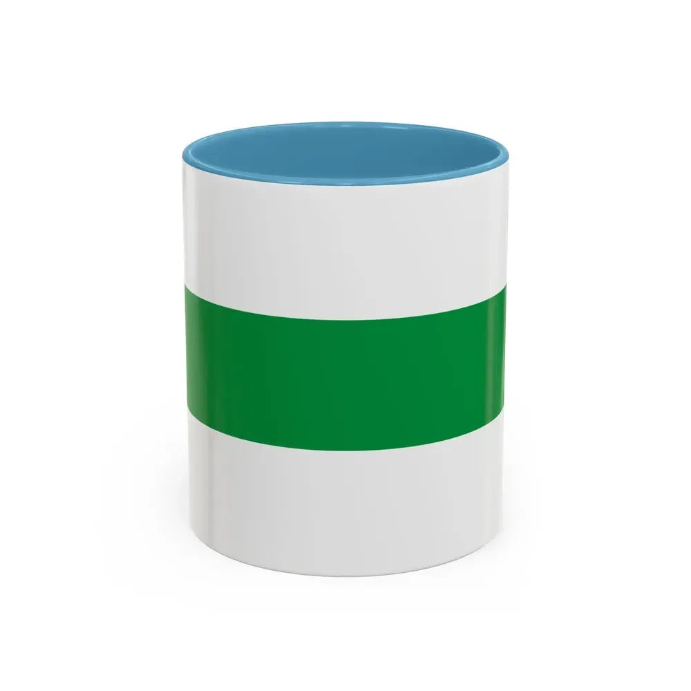 Flag of City of Groningen the capital of the province of Groningen Netherlands - Accent Coffee Mug 11oz Light Blue - Go Mug Yourself