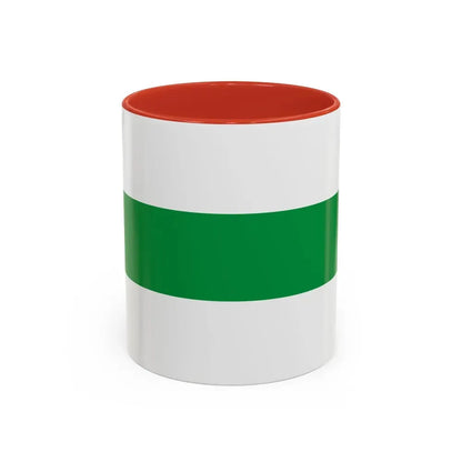 Flag of City of Groningen the capital of the province of Groningen Netherlands - Accent Coffee Mug 11oz Red - Go Mug Yourself