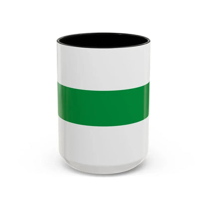 Flag of City of Groningen the capital of the province of Groningen Netherlands - Accent Coffee Mug 15oz Black - Go Mug Yourself