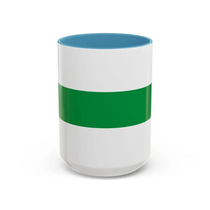 Flag of City of Groningen the capital of the province of Groningen Netherlands - Accent Coffee Mug 15oz Light Blue - Go Mug Yourself