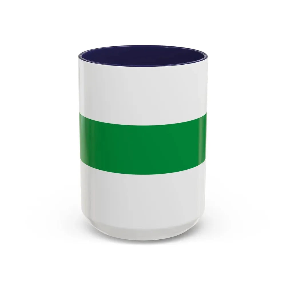 Flag of City of Groningen the capital of the province of Groningen Netherlands - Accent Coffee Mug 15oz Navy - Go Mug Yourself
