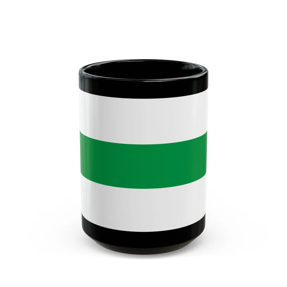 Flag of City of Groningen the capital of the province of Groningen Netherlands - Black Coffee Mug-15oz-Go Mug Yourself