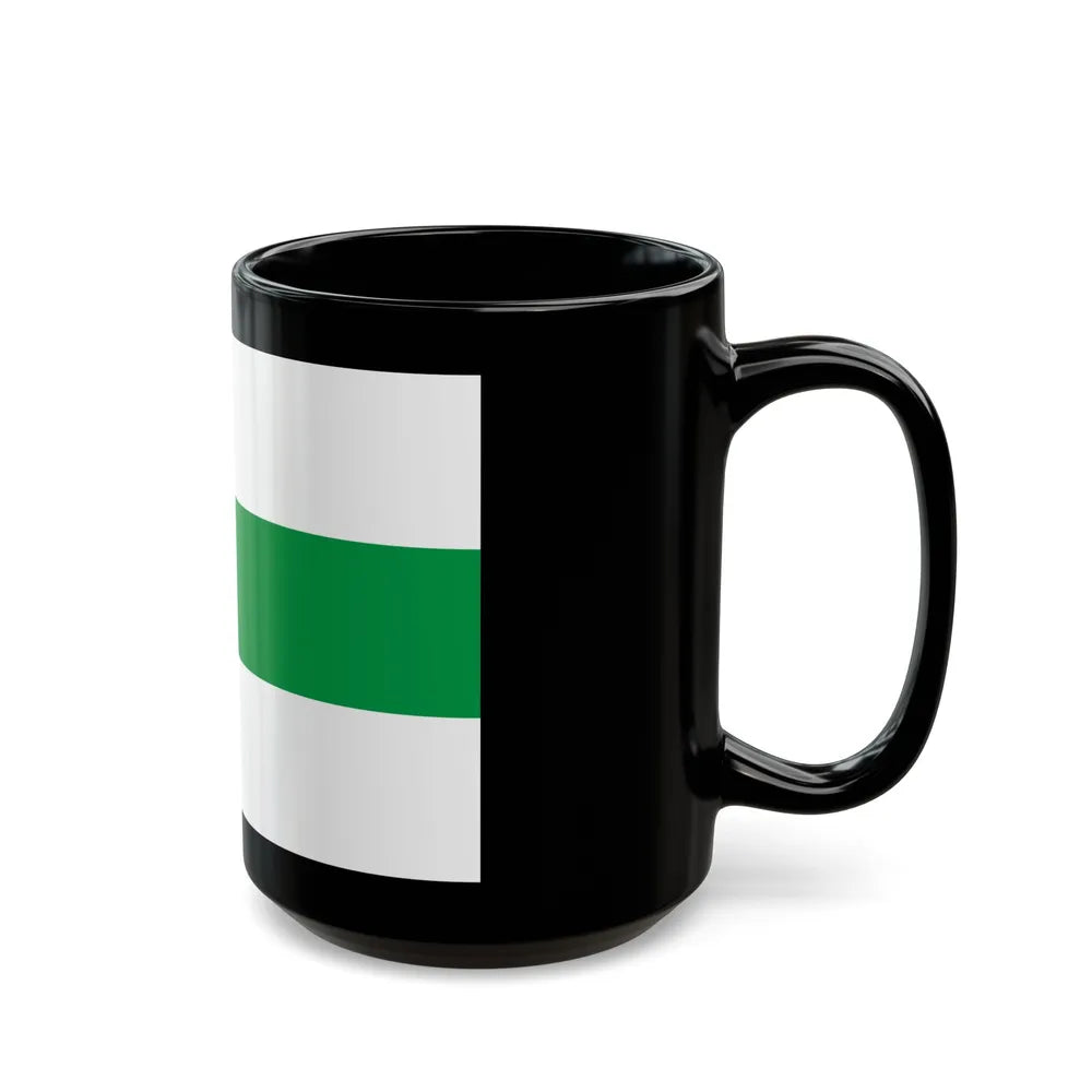 Flag of City of Groningen the capital of the province of Groningen Netherlands - Black Coffee Mug-Go Mug Yourself