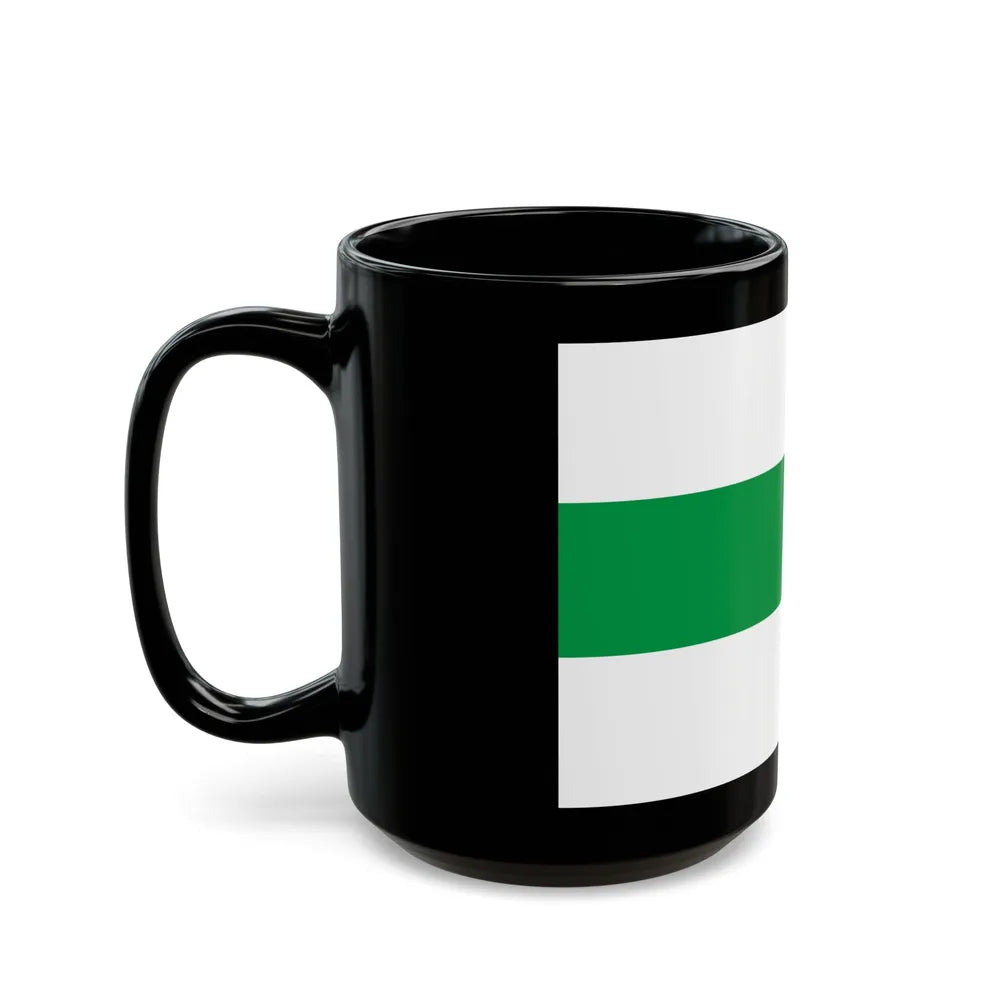 Flag of City of Groningen the capital of the province of Groningen Netherlands - Black Coffee Mug-Go Mug Yourself